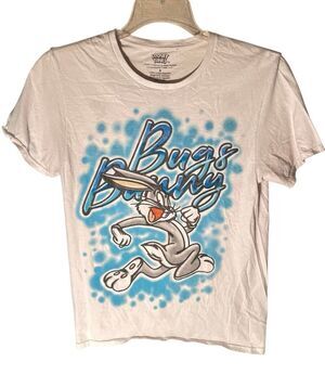 Vintage 90s Men Bugs Bunny Looney Tunes T Shirt Airbrush Graphic Retro Street S